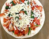 キムチほうれん草ピザ作り方6写真