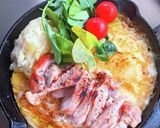 鶏ももソテーのコーンポタージュリゾット作り方17写真
