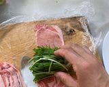 簡単☆ヘルシー☆水菜の豚肉巻き作り方3写真