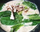 小松菜の味噌豆乳シチュー★グルテンフリー作り方3写真