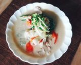 小松菜の味噌豆乳シチュー★グルテンフリー作り方4写真