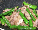 鰹缶 と ししとう のケチャップ焼きそば作り方4写真