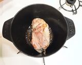 ストウブでキャンプ飯、塩豚肉の白ワイン煮作り方6写真