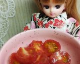 リカちゃん♡ トマトとしらす蜂蜜甘酢和え作り方6写真