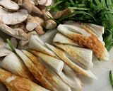ちくわとにらと椎茸のささっとキムチ炒め作り方1写真
