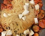 ナスとモッツァレラのトマトパスタ作り方4写真