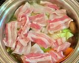 豚バラ肉と春キャベツのあっさり煮作り方5写真