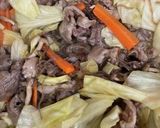 牛肉と野菜の甘辛炒め作り方4写真