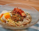 ごま油香る♪キムチ納豆そうめん作り方3写真