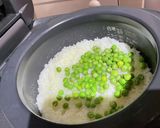 綺麗な緑の豆ご飯作り方4写真