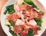 レンジ調理で簡単☆ニラたっぷり豚キムチ作り方6写真