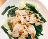 レンジ調理で簡単☆ニラたっぷり豚キムチ作り方8写真