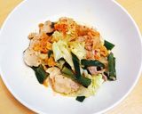 レンジ調理で簡単☆ニラたっぷり豚キムチ作り方9写真