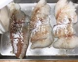 カレー風味の鱈のピカタ！トマトソースと作り方2写真