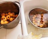琵琶コンポートde杏仁豆腐作り方1写真