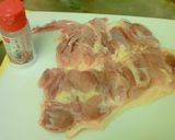 鶏肉の巻き巻き香味焼き作り方1写真