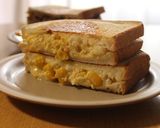 チーズ流出！ベーコンしめじのホットサンド作り方18写真