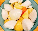 野菜たっぷりベジポタキムチうどん作り方1写真