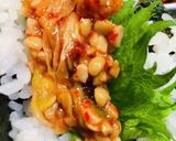 キムチ納豆手巻き寿司作り方4写真