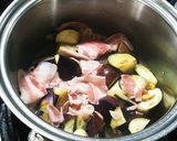 豚コマとナスと大葉の味噌煮作り方4写真