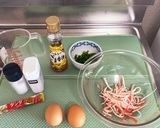 材料3つの天津飯作り方1写真