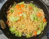 味付けはポン酢だけ。ツナぽん焼きそば作り方4写真