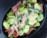 そら豆とベーコンのオーブン焼き作り方5写真