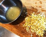 春菊とレモンのクリームパスタ!爽やか〜♪作り方1写真
