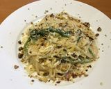 春菊とレモンのクリームパスタ!爽やか〜♪作り方6写真