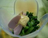 魚肉ソーセージと春菊の味噌マヨあえ作り方5写真