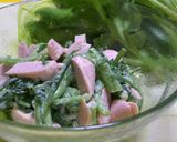 魚肉ソーセージと春菊の味噌マヨあえ作り方6写真