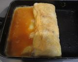 キムチと豚肉チーズのミルフィーユ玉子焼き作り方3写真