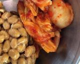 キムチ納豆の冷やしうどん作り方2写真