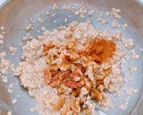 オートミールのシナモンバナナ胡桃クッキー作り方3写真