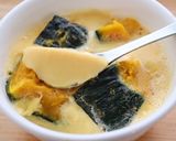 レンジで♪南瓜オレンジピールの豆乳プリン作り方5写真