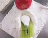萌え断苺お花のフルーツサンド あんこ入り作り方13写真