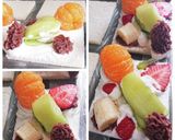 萌え断苺お花のフルーツサンド あんこ入り作り方25写真