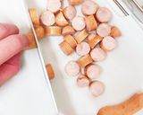 チーズとウインナーの餃子あげ作り方3写真