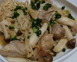 簡単！美味！鶏もも肉きのこの梅バター炒め作り方5写真