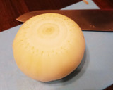 簡単酒肴☆めんつゆバターの蒸しタマネギ作り方1写真