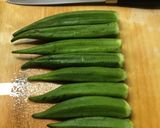 おくら の 胡麻和え(備忘録)作り方2写真