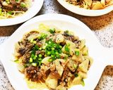 さば缶と大根のクリームパスタ作り方5写真