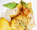 新玉ねぎとじゃがいも炒め　デュカ味作り方5写真