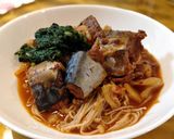 W発酵♡鯖味噌煮缶とえのきのキムチ煮✨作り方3写真