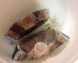 ワンパン♪まぐろテールのバタポンステーキ作り方1写真