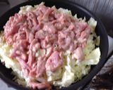 オイマヨ豚とキャベツのフライパン酒蒸し作り方3写真