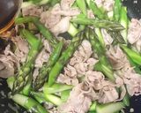 下茹でなし！アスパラと豚バラの甘辛炒め作り方10写真