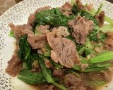 牛肉切り落としと小松菜のオイスター炒め作り方4写真