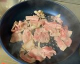 甘辛豚バラ＆ごぼうのキムチ炒め♡作り方3写真