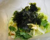 レタスと海苔と大葉のニンニク風味サラダ作り方2写真